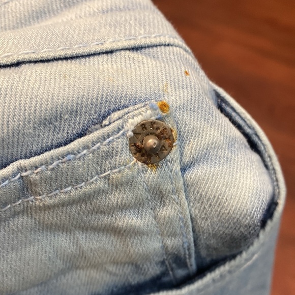 SPARK Slim Straight paint splatter light wash jeans 34 / 32 NEW with tags - Picture 9 of 9